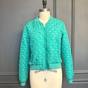Noisy May quilted bomber jacket in emerald